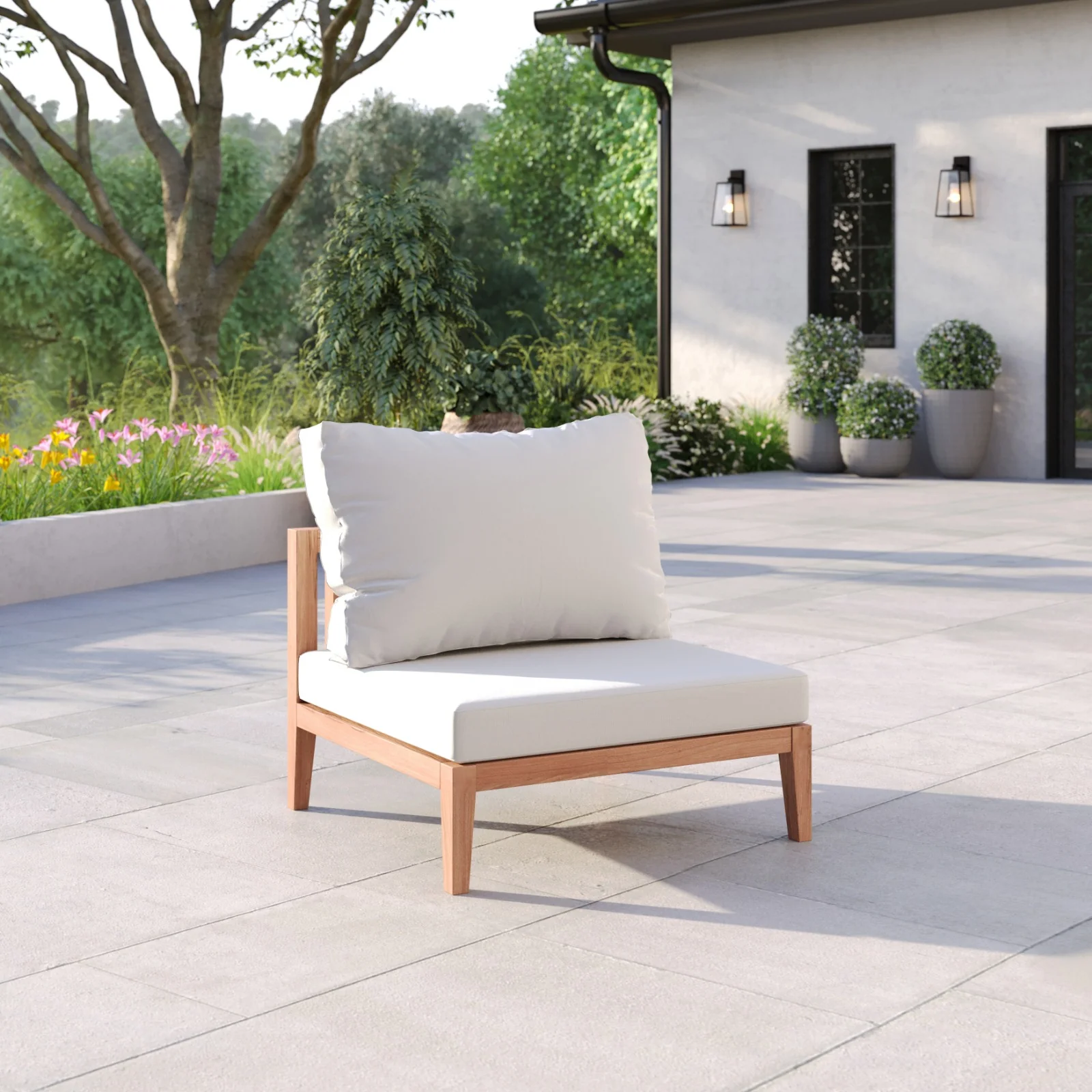Amalfi Extension Teak Garden Lounge Chair