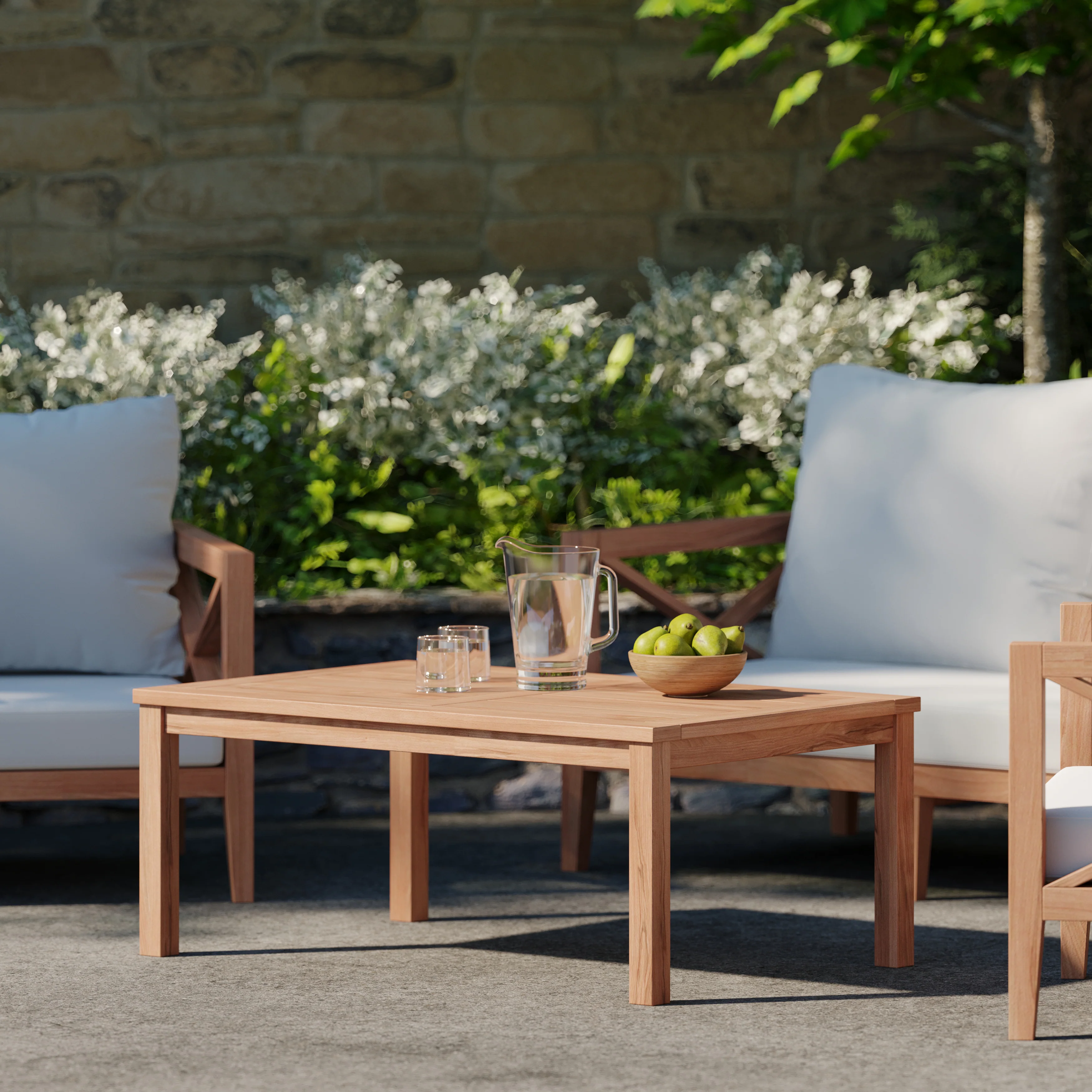Amalfi Teak Garden Sofa Set - Image 4
