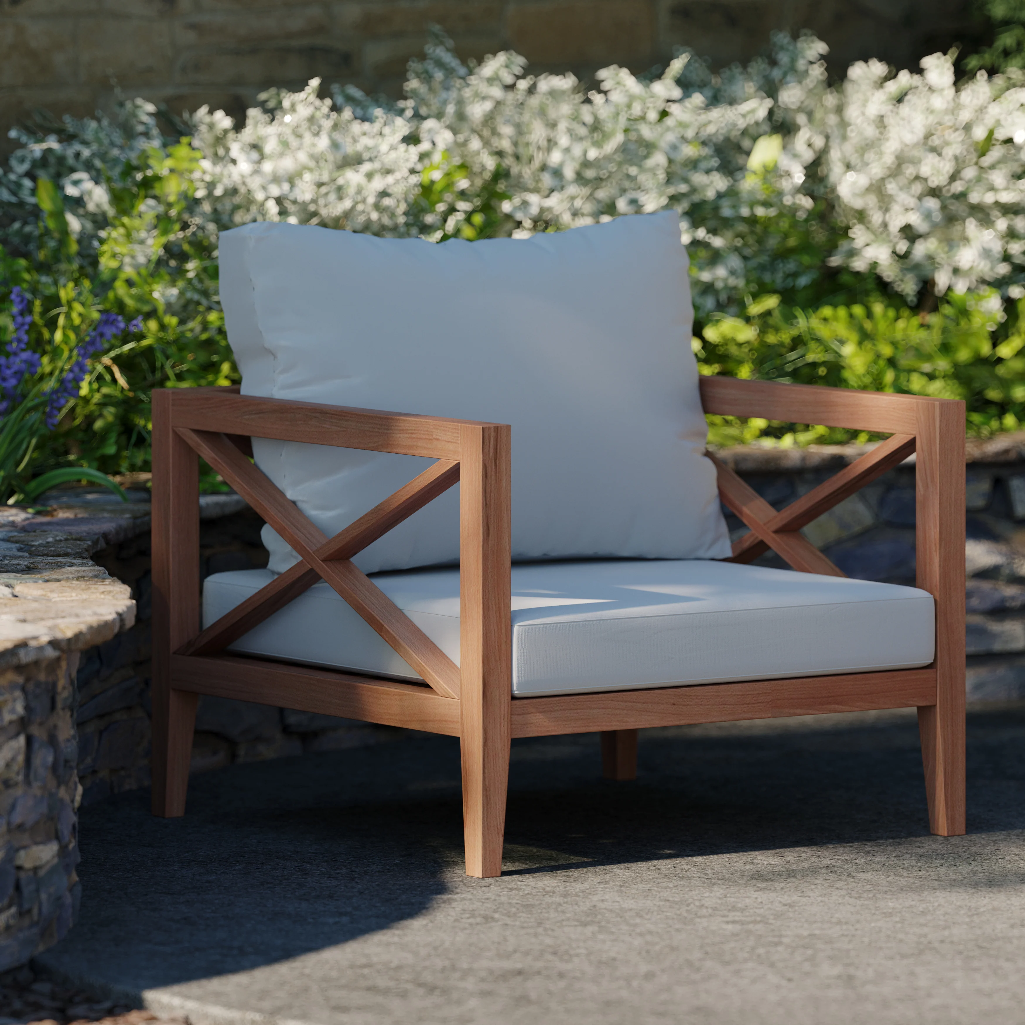 Amalfi Teak Garden Sofa Set - Image 5