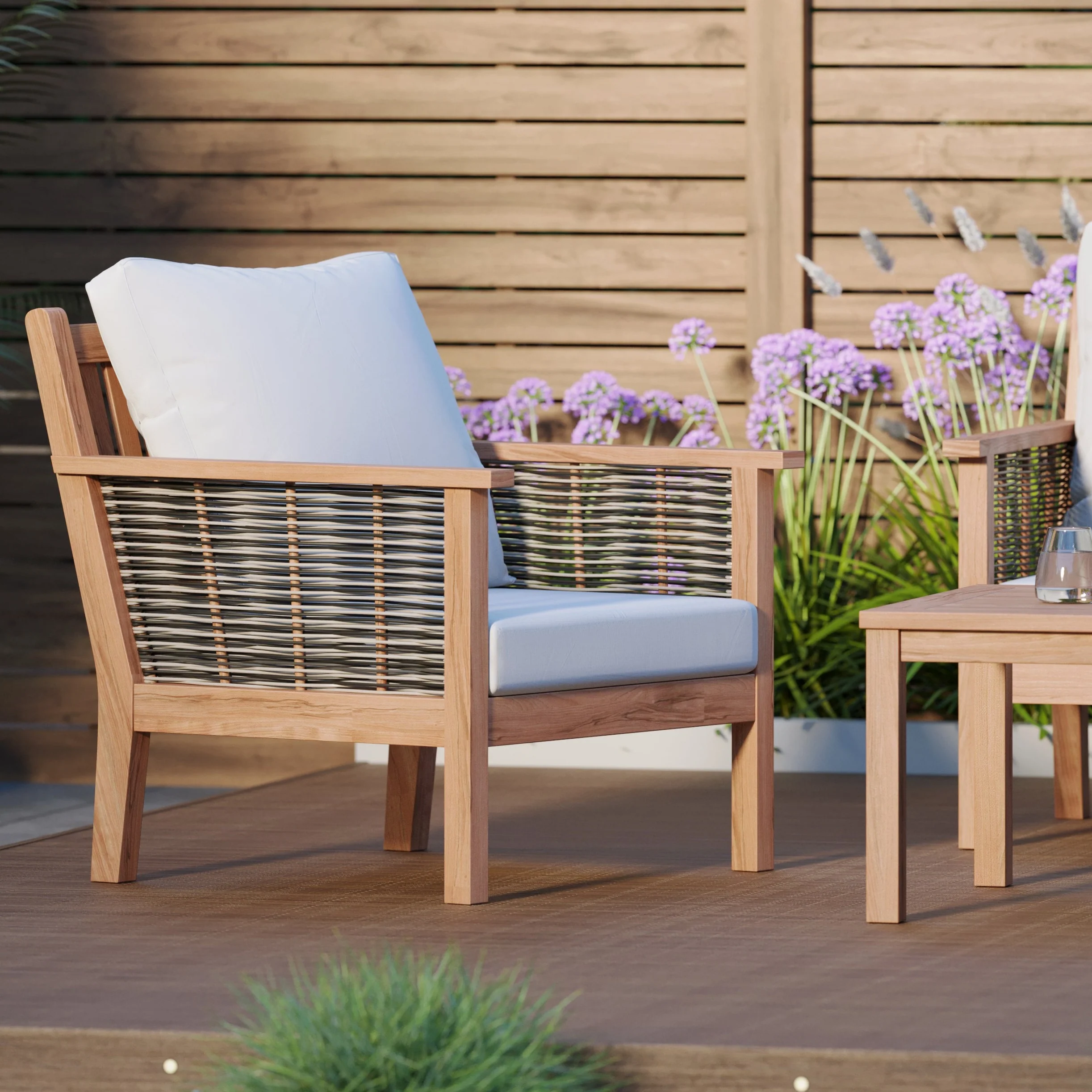 Portofino Teak Garden Sofa Set - Image 3