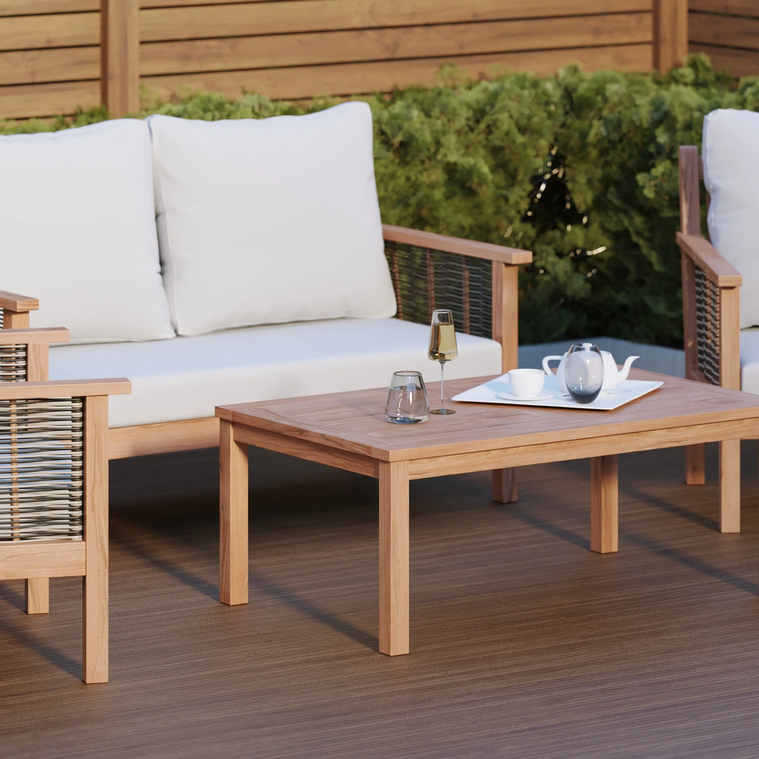 Portofino Teak Garden Sofa Set - Image 5