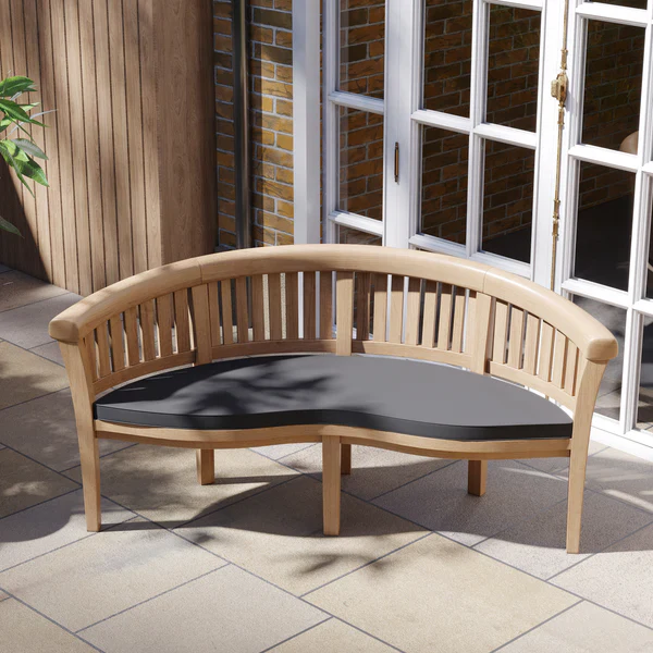 8 Seater Teak Garden Dining Set – 120–170cm Round-to-Oval Extending Table with 4 Oxford Stacking Chairs & 2 San Francisco Benches - Image 8