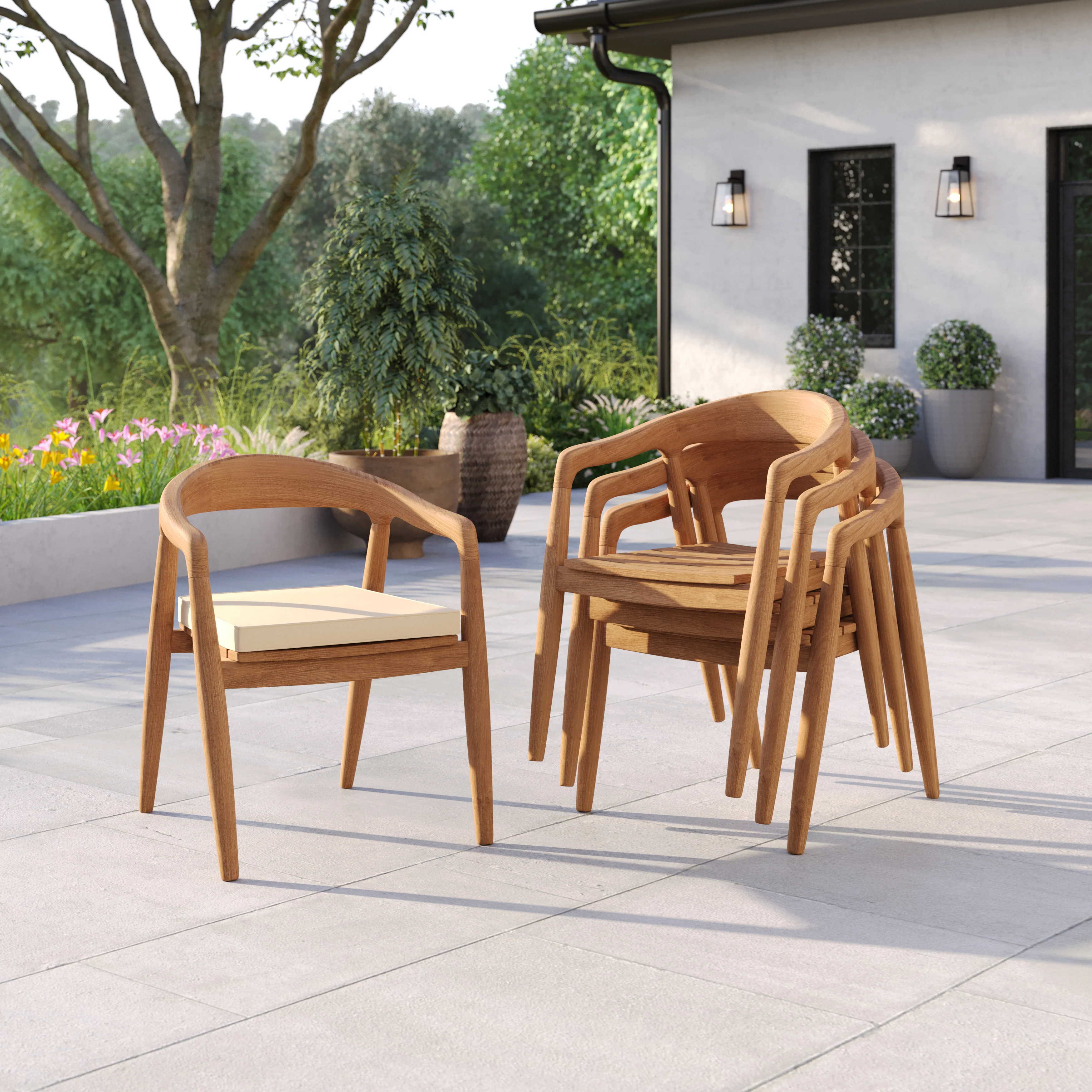 Teak Garden Chairs and Sun Loungers